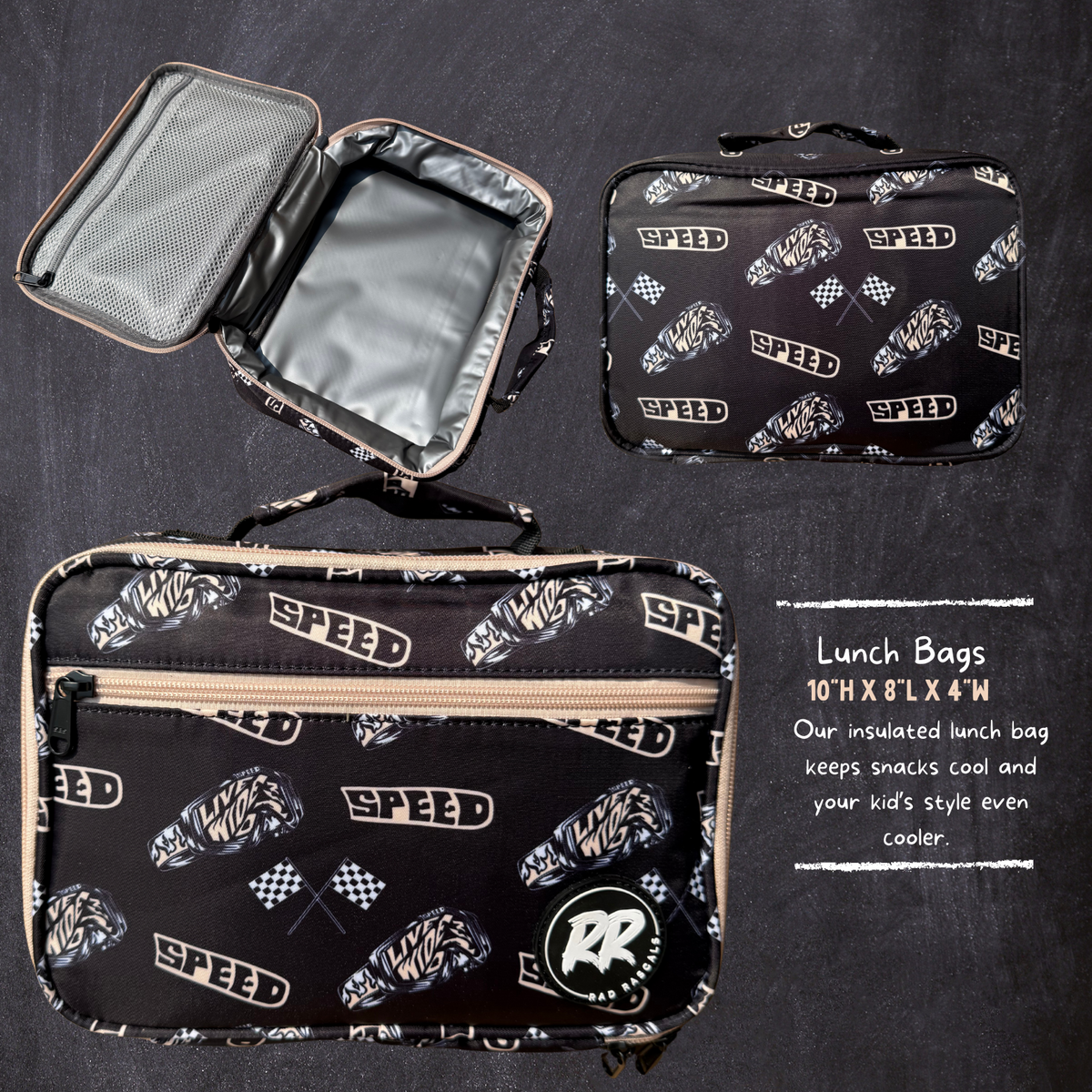 Live Wide Open Lunch Bag – Rad Rascals - Main Image