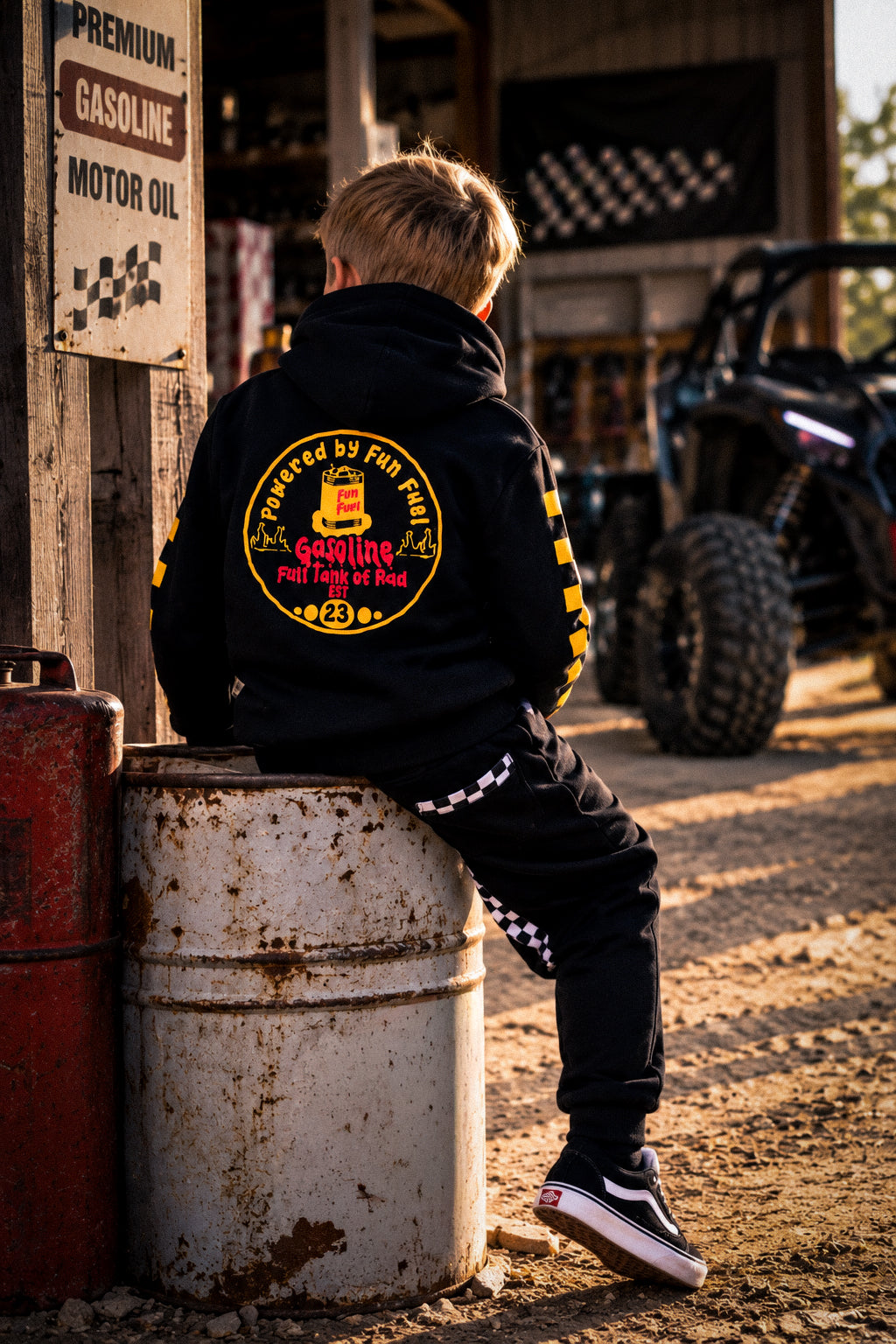 Powered By Fun Fuel Hoodie