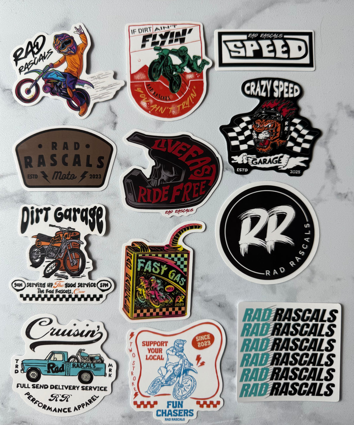 Rascal Stickers Stickers - 12 Pack – Rad Rascals